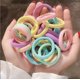 thumbnail image 4 of 100 unids/lote 4,5 CM banda para el cabello colorida gomas para el cabello para niñas bandas de goma bandas de goma para el cabello accesorios para tocado para niños JAMW Sencillez, 4 of 5