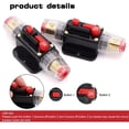 thumbnail image 2 of ORUYROP 30A Audio Inline Circuit Breaker Reset Fuse 12V-24V DC, PowMr Reset Fuse Holder 30 amp with Manual Reset for Car Audio, Stereo Switch and Solar Inverter System, 2 of 7