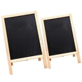 thumbnail image 1 of Wooden Double Sided Chalkboard Whiteboard for Home Black Color Foldable and Reusable 2 Pieces, 1 of 5