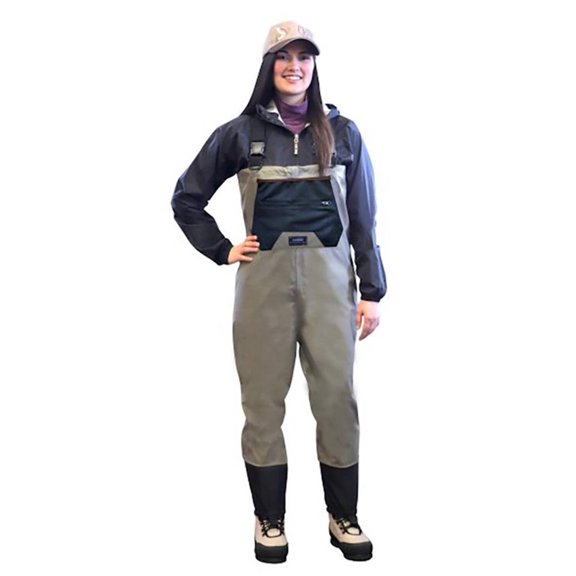 Caddis Womens Tan/Black Breathable Stockingfoot Waders
