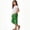 Green, variant on hoksml Girls Cotton Linen-Look Capri Pants, Kids Elastic Waist Casual Pants with Pockets
