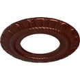 thumbnail image 3 of Ekena Millwork 9"OD x 4 1/2"ID x 1/2"P Claremont Ceiling Medallion (Fits Canopies up to 5 5/8"), Hand-Painted Antique Copper, 3 of 7