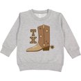 thumbnail image 2 of Inktastic Texas Cowboy Boot Toddler Sweatshirt, 2 of 4