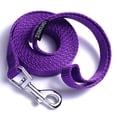 thumbnail image 1 of Siumouhoi 6 FT Cachorro/perro Leashes, Correa de Estilo Tradicional Fuerte con Gancho de Collar Fácil de Usar, Correa para Perro Ideal para Perro Pequeño y Mediano y Grande (5/8 in x 6 FT, Morado), 1 of 4