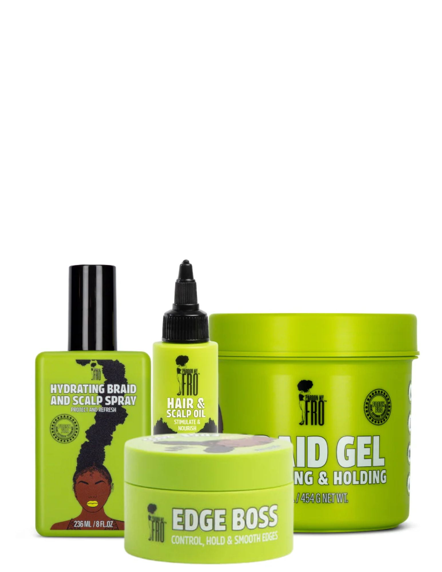 (2 pack) Pardon My Fro Scalp Spray 8 oz, Moisturizing, Unisex