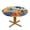 Fall Vibe Plant Blooming, variant on Boho Pattern Round Fitted Tablecloths Table Covers Wipeable Waterproof Elastic for Kitchen Dinning Parties Wedding Picnic Small Fits 40-44 Inch Table Size