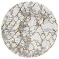 thumbnail image 4 of SAFAVIEH Horizon Milica Abstract Shag Area Rug, Ivory/Gold, 4' x 6', 4 of 9