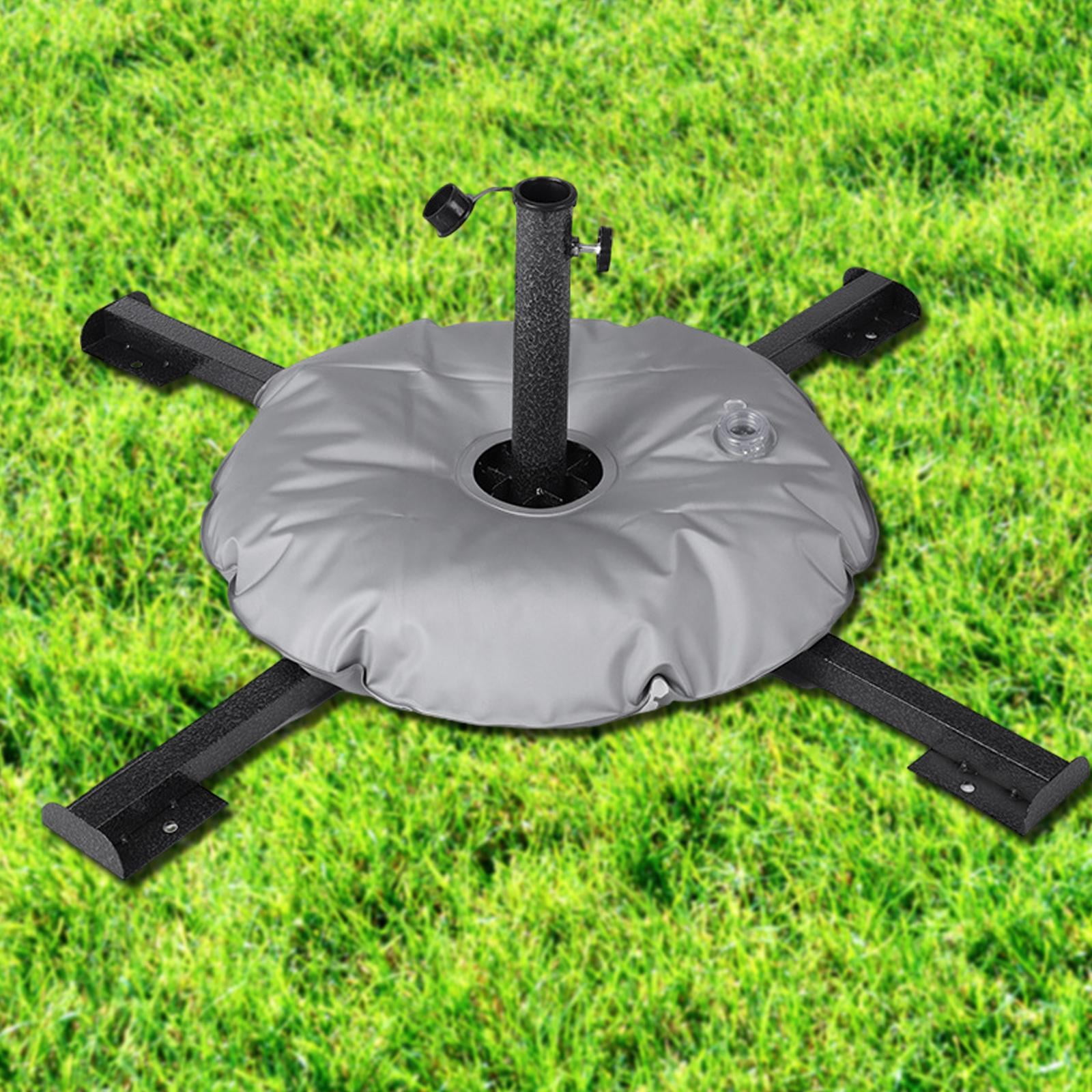 MAGIDEAL Parasol Stand Foldable Patio Umbrella Stand for Summer Beach Patio Courtyard Black With Water Bag
