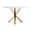 White, variant on Pemberly Row Gloss Lacquer & Polished Steel Metal Dining Table in White/Gold