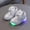Silver, variant on Girls Light Up Sneakers Size 12(Little Kids), Soft Soled Fashion Flat Breathable Kids Running Shoes Pink