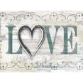 thumbnail image 2 of Donovan, Kelly 18x15 Gold Ornate Wood Framed with Double Matting Museum Art Print Titled - Shabby Chic Love, 2 of 4