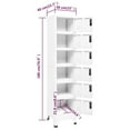 thumbnail image 4 of vidaXL Locker Cabinet White 38x40x180 cm Steel, 4 of 5