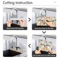 thumbnail image 5 of Yayeee Faucet Mat for Kitchen Sink 14.7" Diatomite Long Splash Guard Pad, Whimsical Leaves, 5 of 7