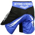 thumbnail image 5 of New MRX MMA Fight Shorts Stretch Penals Grappling UFC Cage Fighting Muay Thai Kickboxing Trunks (Black Blue, Large), 5 of 6