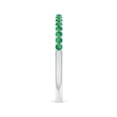 thumbnail image 3 of Angara Natural 0.31 Ct. Emerald Non Eternity Wedding Band in 14K White Gold for Women (Ring Size: 3.5), 3 of 9