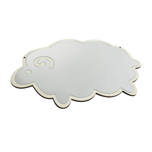 Pegatinas de espejo acrílico extraíbles para pared, decoración artística para el hogar y la sala de estar. Oveja