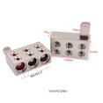 thumbnail image 2 of serony 2 Pieces Universal Aluminum Alloy Car Stereo Vehicle Audio Amplifier Terminal High Power Power Wire Reducer Automotive Automobile Accessories RT84, 2 of 7