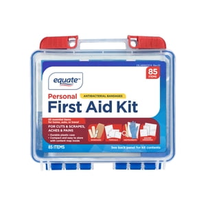 Equate On-The-Go First Aid Kit, 85 Pieces