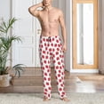 thumbnail image 2 of Honiee Cartoon Strawberry for men - a sleek fusion of Straight Pajama Pants, versatile Lounge Pants, and cozy Sleepwear, all rolled into one-Small, 2 of 6