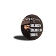 thumbnail image 3 of Black Beard Bar Aluminum Metal Decor Sign - 12" Round, 3 of 4