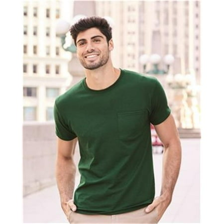 Jerzees Adult 5.6 oz. DRI-POWER® ACTIVE Pocket T-Shirt 4XL J NAVY