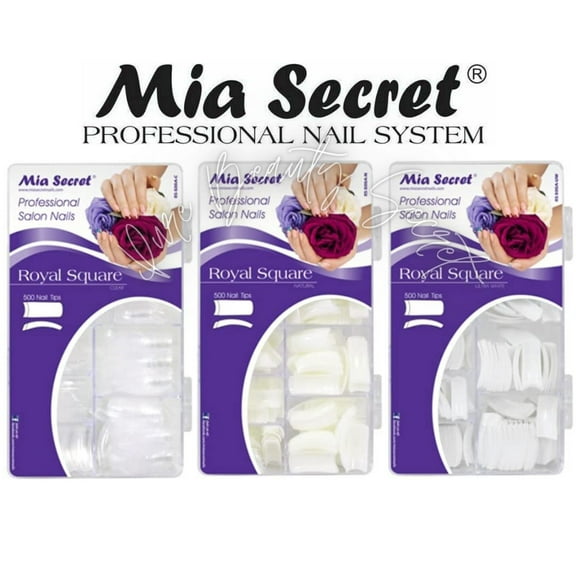 Mia Secret - Nail Tips - ROYAL SQUARE - 500 TIPS - ALL 3