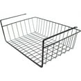 thumbnail image 3 of Casewin 1 Pack Black Under Shelf Wire Basket, Hanging Storage Baskets Under Cabinet Add-on Storage Racks, Slide-in Baskets Organizer for Kitchen Pantry Desk Bookshelf, 3 of 8