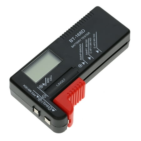 New AA/AAA/C/D/9V/1.5V Universal Button Cell Battery Volt Tester Checker Digital
