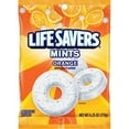 thumbnail image 2 of Orange Mint Life Savers - Pack of 4 - Smiling Sweets - Individually Wrapped Orange Flavored Mints - Perfect for Snacking on the Go - Great for Sharing at School or the Office SHO8, 2 of 3
