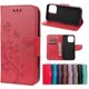 thumbnail image 2 of ZHAOCHENG Funda tipo billetera para iPhone 13 Pro Max, funda duradera para iPhone 13 Pro Max de 6,1 pulgadas, funda magnética de cuero PU de primera calidad con patrón de flores y mariposas con tarjet, 2 of 5