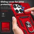 thumbnail image 6 of Kryonix for Motorola Moto Edge 2025 6.7” case,Military Grade Drop Impact,360 Metal Rotating Ring Kickstand Holder,Camera Lens Slide Protection Case,Armor Shockproof Case,TPU Bumper,Red, 6 of 11