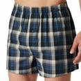 thumbnail image 4 of SCHIESSER Calzoncillos bóxer tejidos para hombre, pack de 4 - tela tejida, pantalón, algodón Azul/gris 4XL (XXXX-Large), 4 of 4