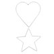thumbnail image 5 of unbranded 2Ud Marco Para Guirnalda De Hierro Con Y Corazón Ideal Para De Hogar, 5 of 8