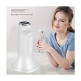 thumbnail image 2 of Water Bottle Pump Electric Water Dispenser with Base USB Rechargeable Water Dispenser Portable Automatic Water Pump Bucket Water Dispenser for Home Kitchen Office (White), 2 of 5