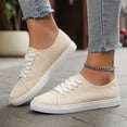thumbnail image 2 of YLYL Women's Men's Canvas Sneakers Low Top Lace up Rubber Sole Lightweight Fashion Casual Walking Shoes, 2 of 8