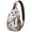 Hawaiian, variant on Space Geek Sling Backpack, Astronaut and Rocket Design, Celestial Nebula Crossbody Bag for Sci-fi Lovers