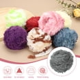thumbnail image 4 of Uxcell 35yds Faux Fur Yarn, 6 Skeins 0.8"OD 50g Soft Fuzzy Yarn Crochet Fluffy Yarn Chunky Polyester Plush Fur for Crocheting and Hand Knitting Shawls Hat Blanket Rug, Medium Gray, 4 of 6