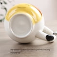 thumbnail image 3 of Taza de café Inteprter pintada a mano gato amarillo HA081029-03, 3 of 6