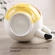 thumbnail image 5 of Taza de café pintada a mano Advancent cerámica Gato amarillo con cuchara, 5 of 6