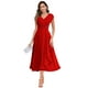 thumbnail image 1 of Vestido HYY Chiffon para la madre del novio, talla grande, rojo 22W, 1 of 7