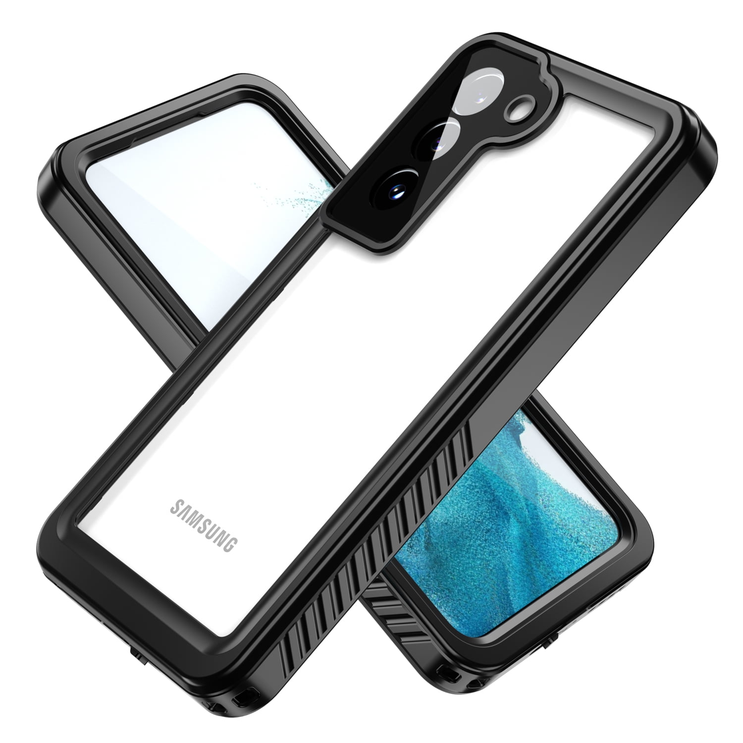 Ghostek Nautical S22 Ultra Waterproof Case with Screen Camera Protector, Belt Clip Holster Heavy Duty Protective Full Body Phone