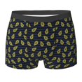 thumbnail image 6 of Men's Boxer Briefs, Avocado (2) Soft Comfy Mens Underwear Boxer Briefs Breathable With Widen Waist, 6 of 7