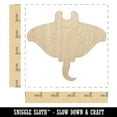 thumbnail image 2 of Sweet Kawaii Chibi Manta Ray Wood Shape Unfinished Piece Cutout Craft DIY Projects - 4.70 Inch Size - 1/8 Inch Thick, 2 of 7