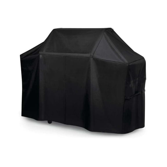 Universal 53-inch Heavy-Duty Grill Cover - 600D Oxford Fabric, Waterproof & UV Resistant, Black
