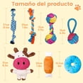 thumbnail image 3 of Juguete de Cuerda para Morder Perros, 7pcs Juguetes Duraderos para Dentición Cachorros, Lindos Jugue, 3 of 7