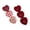 Red, variant on Stylish Hair Barrettes Featuring Checkered Pattern Heart Design Comfortable Firm Grip