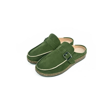 

Daeful Women Faux PU Clog Shoes Slip On Loafers Fashion Sandals