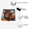 thumbnail image 6 of Daiia Oil Painting Style Iceberg Yak Men's Underwear Boxer Briefs, Cotton Stretch Moisture-Wicking Underwear-Small, 6 of 9