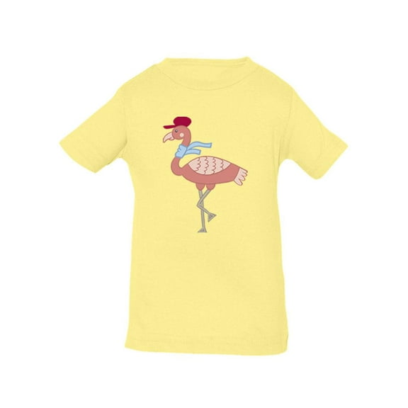 Flamingo With Hat And Scarf T-Shirt Infant -Image by Shutterstock,  24 Months