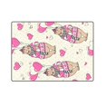 thumbnail image 3 of RYLABLUE Cheerful Children Pattern With Bear And Hearts Couch Sofa or Bed Fleece Blanket Throw 58x80 inches, 3 of 3